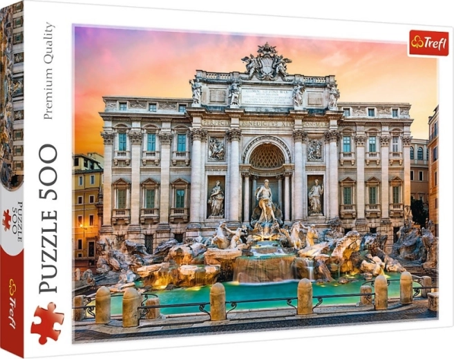 Puzle de 500 piezas Fuente de Trevi, Roma Trefl