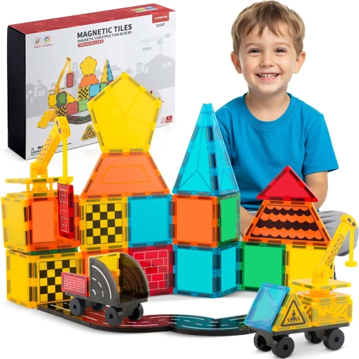 Set de construcción magnético Ricokids de 72 piezas