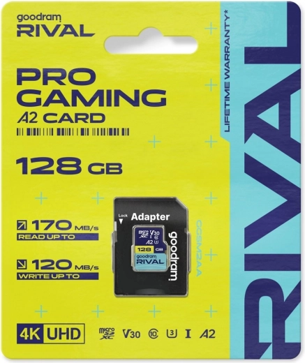 Tarjeta microSD Goodram Rival 128 GB UHS-I V30 U3 C10 A2 170/120 MB/s
