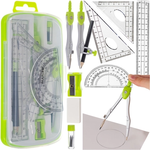 Juego de geometría Maaleo de 10 piezas