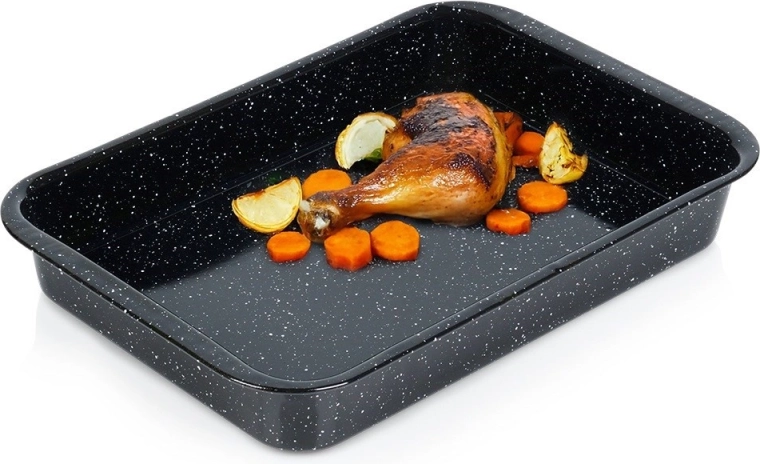 Fuente rectangular esmaltada 3 l, 35,5 × 24 × 5 cm