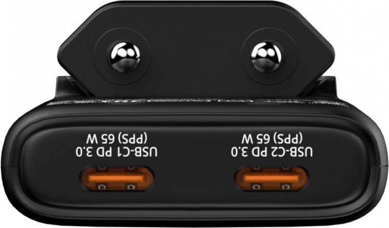 Dos puertos USB‑C con PD 3.0 y PPS