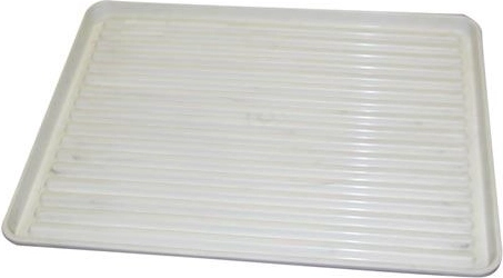 Escurridor de platos 50 × 40 cm de plástico blanco