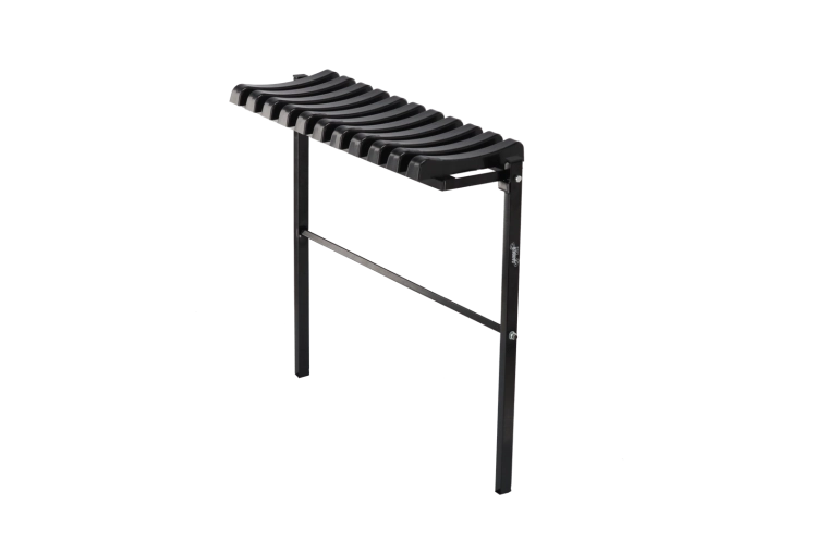 Banco plegable para cementerio 68 cm negro