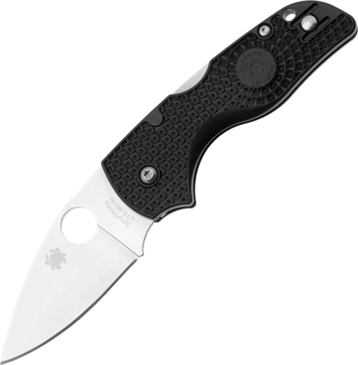 Spyderco Lil Native Lightweight Black navaja de bolsillo plegable negra 6,3 cm