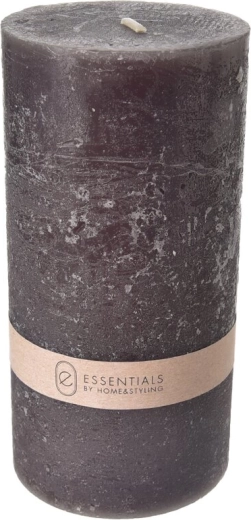 Vela cilíndrica negra 320 g, 14 cm