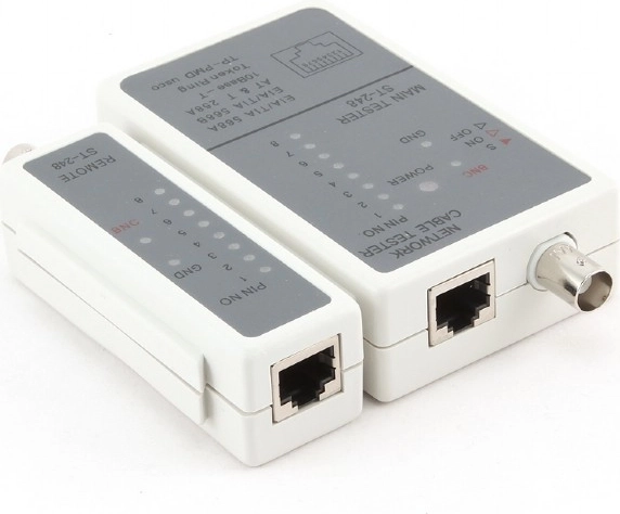 Probador de cables RJ45 y RG-58