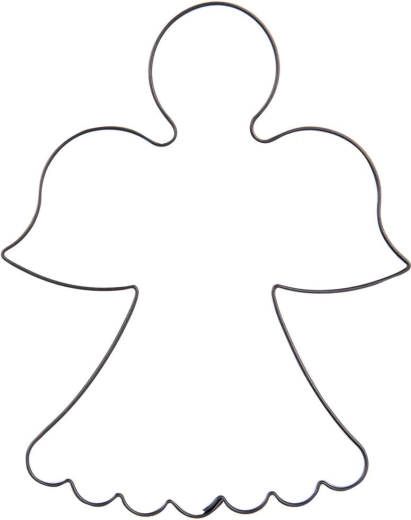 Cortador metálico con forma de ángel 9,5 cm
