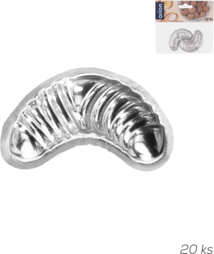 Moldes para rohlíčky pequeños, estañados, 20 uds