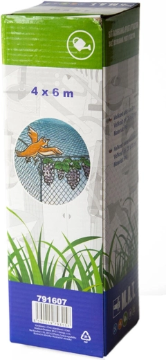 Red protectora contra aves 4 × 6 m, malla 15 × 20 mm