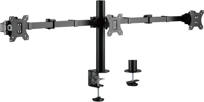 Soporte de escritorio LogiLink para 3 monitores de 17–27 pulgadas