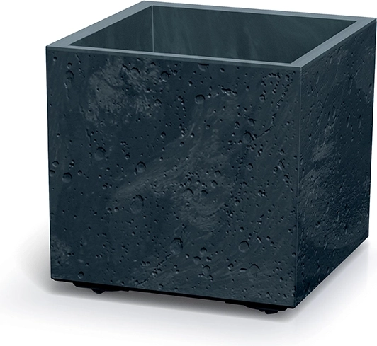 Macetero Sierra Square efecto hormigón 38,5 × 38,5 cm antracita