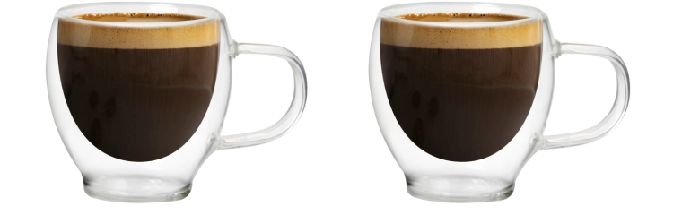 Tazas térmicas de doble pared 90 ml – set de 2 uds.