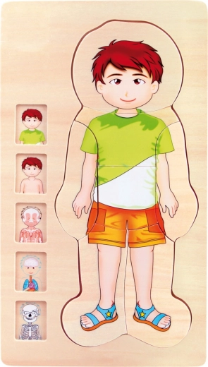 Small Foot Puzzle de madera Anatomía Tim