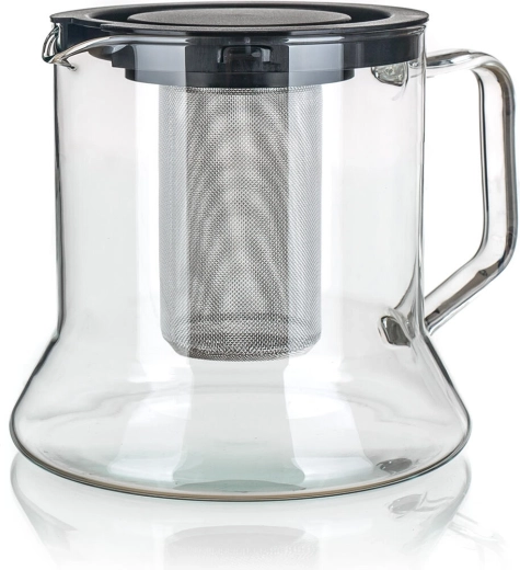 Tetera de vidrio para té con infusor, 1,8 l