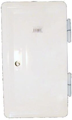Puerta doble de chimenea blanca 160 × 320 mm