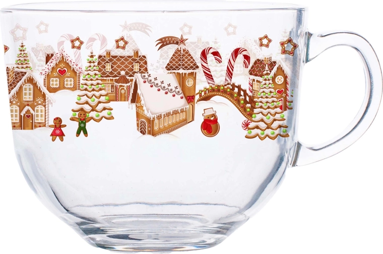 Taza de vidrio Aldea de Jengibre 400 ml