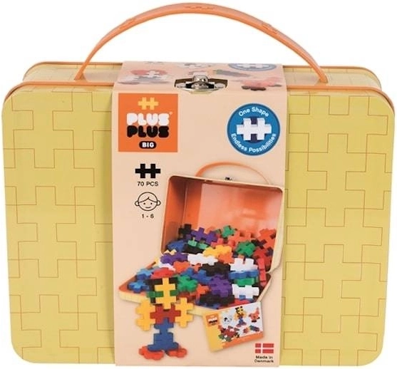 Maletín metálico PLUS-PLUS BIG Basic – 70 piezas