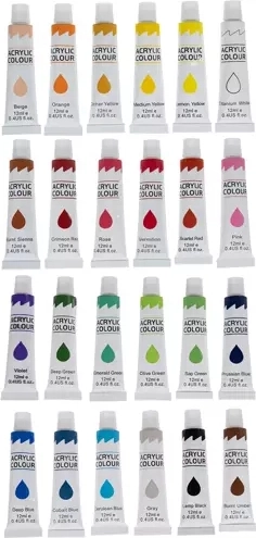 24 colores intensos y mezclables