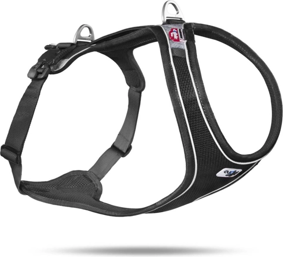 Arnés para perros Curli Belka Comfort negro talla L (25–35 kg)