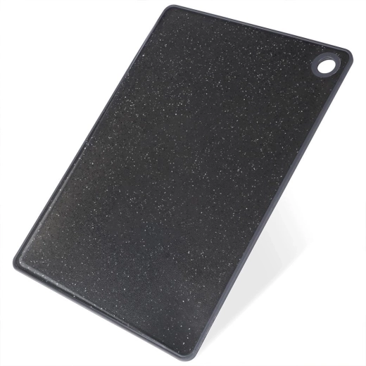 Tabla de cortar de plástico negra 33 × 23 cm