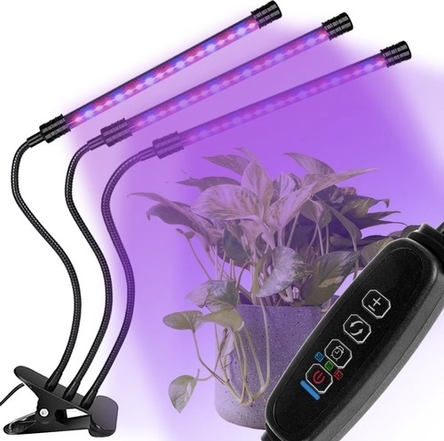 Lámpara LED impermeable para el crecimiento de plantas Gardlov con temporizador y control remoto – 3 paneles
