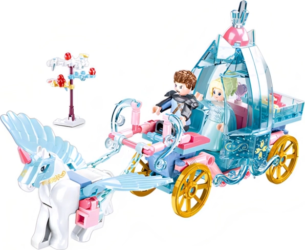 Sluban hadas invernales – carruaje con unicornio mágico