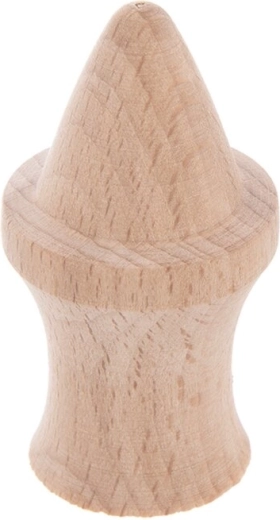 Punzón de madera para molde de colmenitas (včelí úlky)
