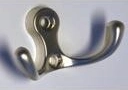 Percha de pared ROMERO II, níquel mate, 30 × 32 mm