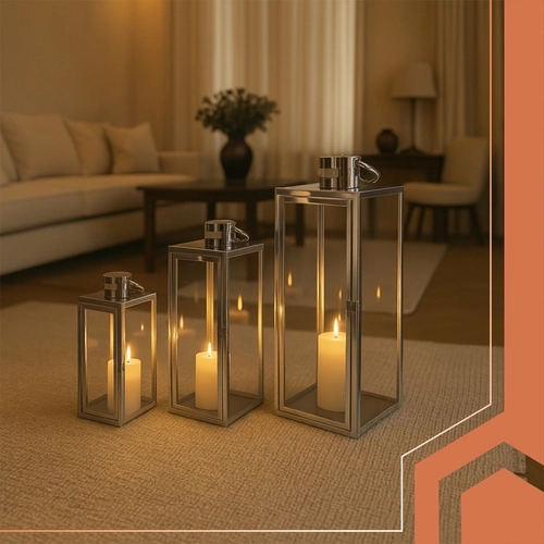 Vidrio + acero inoxidable en un elegante acabado plateado