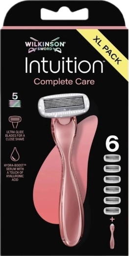 Wilkinson Intuition Complete Care XL Pack maquinilla de afeitar para mujer + 6 recambios de cabezal