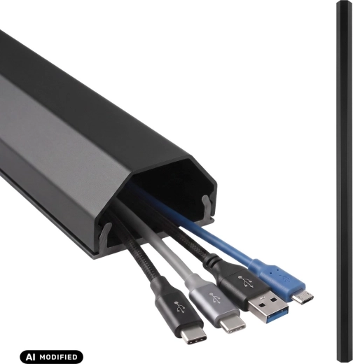 Canaleta de aluminio para cables Maclean MCTV-897
