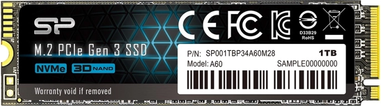 Disco SSD Silicon Power P34A60 1TB NVMe M.2