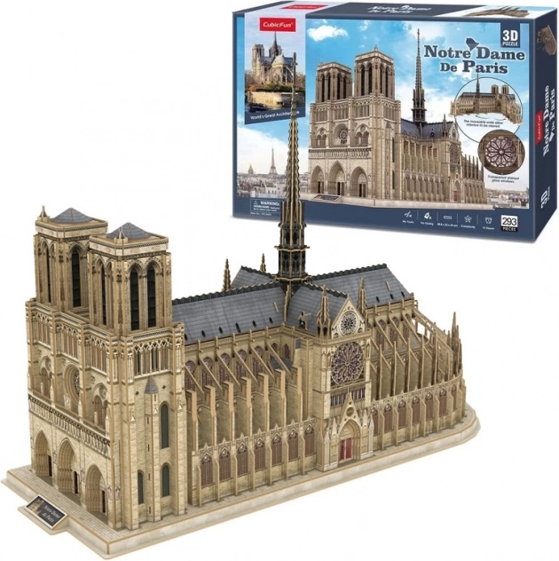 Puzzle 3D Catedral de Notre-Dame de CubicFun
