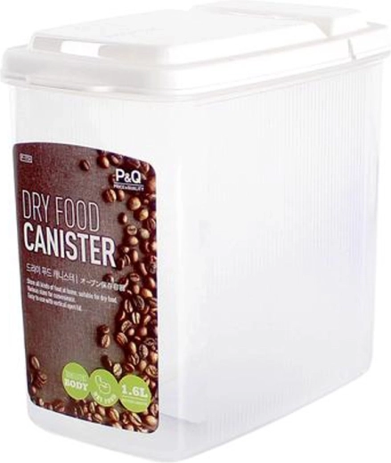 Recipiente de plástico para alimentos con tapa dosificadora abatible 1600 ml LOCKnLOCK