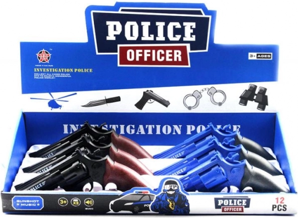 Pistola de juguete tipo revólver con sonido