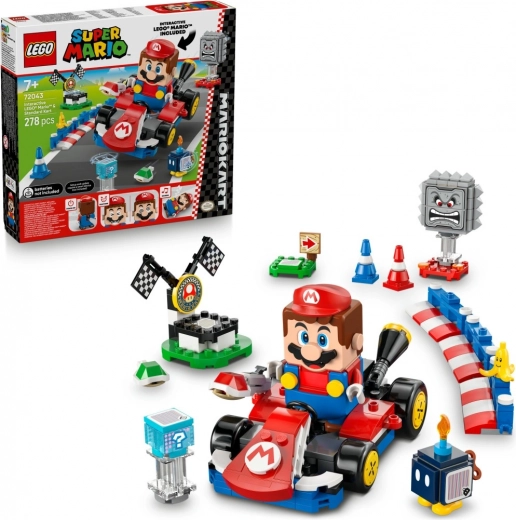 LEGO® Super Mario™ 72043 Mario Kart™ – LEGO® Mario™ interactivo y Kart estándar