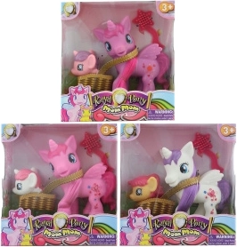 Set de unicornios con cestita