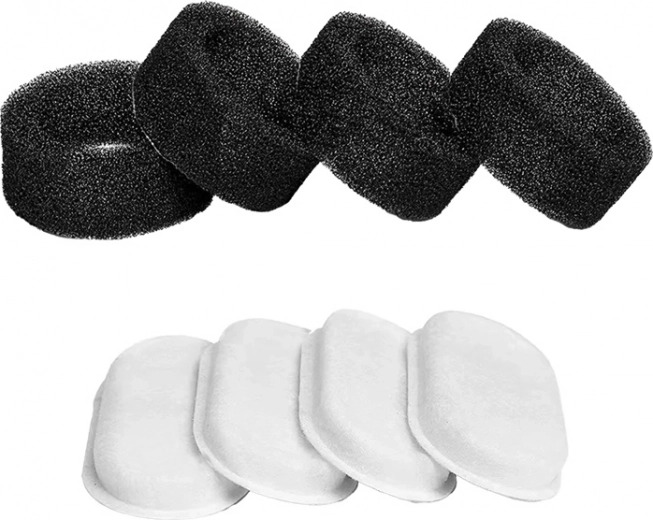 Rojeco Filtros de acero inoxidable para fuente para gatos 4 uds