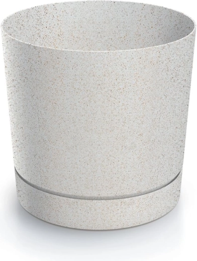 maceta tubo p eco wood 12,8 cm blanca
