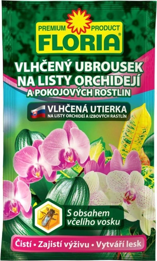 Toallita húmeda para hojas de orquídeas y plantas de interior FLORIA 6 g