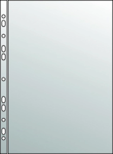 Funda euro A4 de polipropileno, brillante, 80 micras