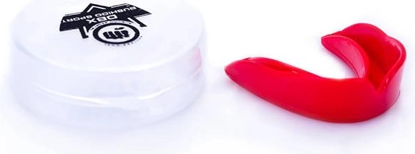 Protector bucal DBX Bushido: boquilla de silicona negra para deportes de contacto