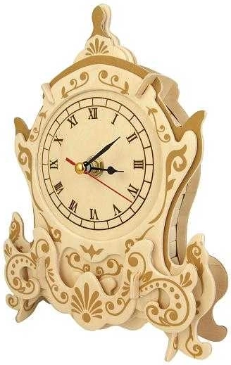 Woodcraft rompecabezas 3D de madera reloj búho