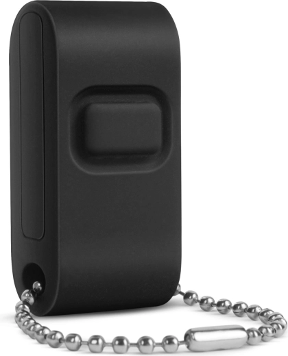 Botón inalámbrico mini Kinetic de 433 MHz para 1 circuito, negro mate