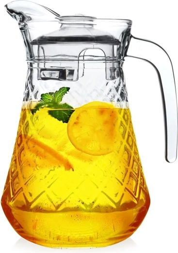 Jarra de vidrio con tapa 1,4 l