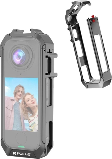 Funda protectora metálica Puluz para Insta360 X4 Air gris