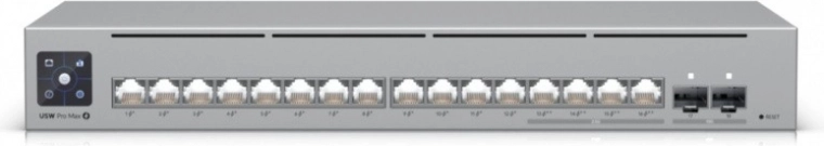 Ubiquiti usw pro max 16 poe conmutador 16× poe++/poe+ con 2,5 gbe y sfp+