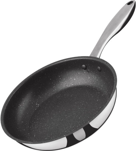 Sartén de acero inoxidable Lamart con superficie antiadherente de 24 cm