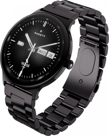 Reloj inteligente GARETT Quantum con correa de acero y de cuero